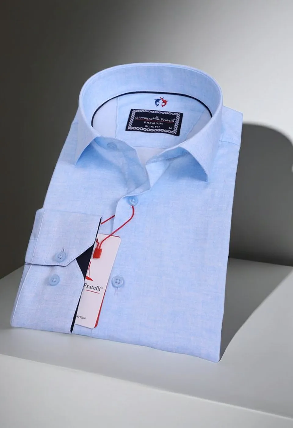 Slim Fit Uzun Kol Desenli Erkek Gömlek 3GMK312421004