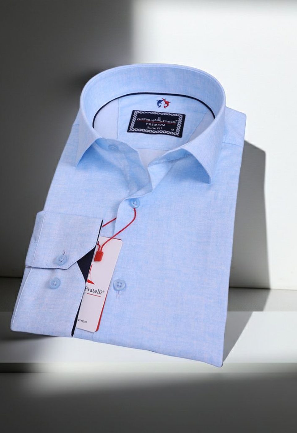 Slim Fit Uzun Kol Desenli Erkek Gömlek 3GMK312421004 - Giovanni Fratelli