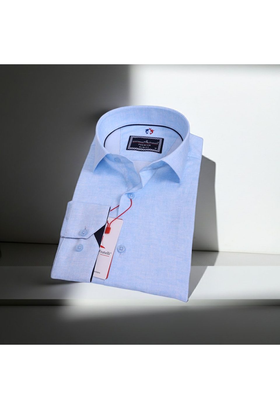 Slim Fit Uzun Kol Desenli Erkek Gömlek 3GMK312421004 - Giovanni Fratelli