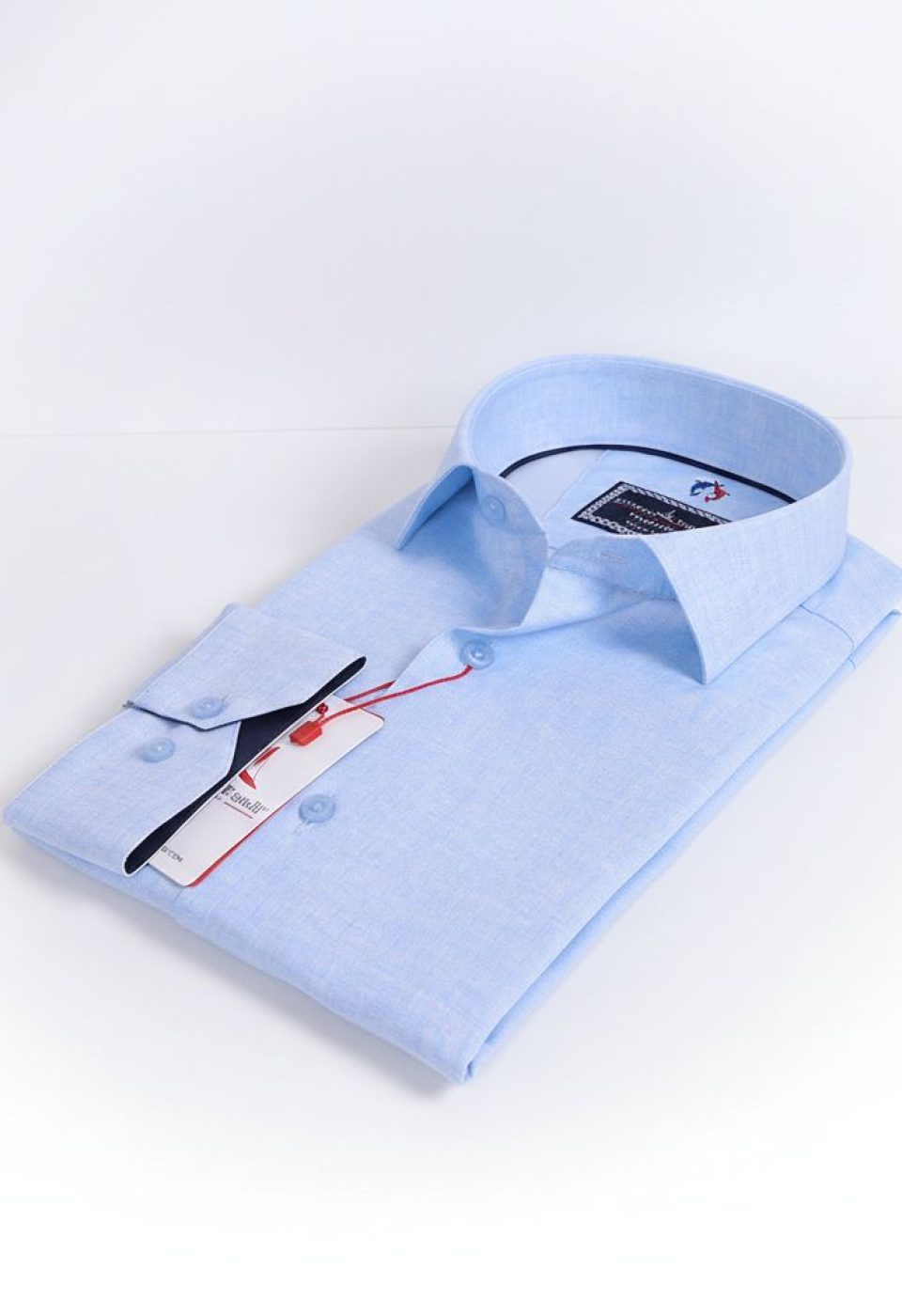 Slim Fit Uzun Kol Desenli Erkek Gömlek 3GMK312421004