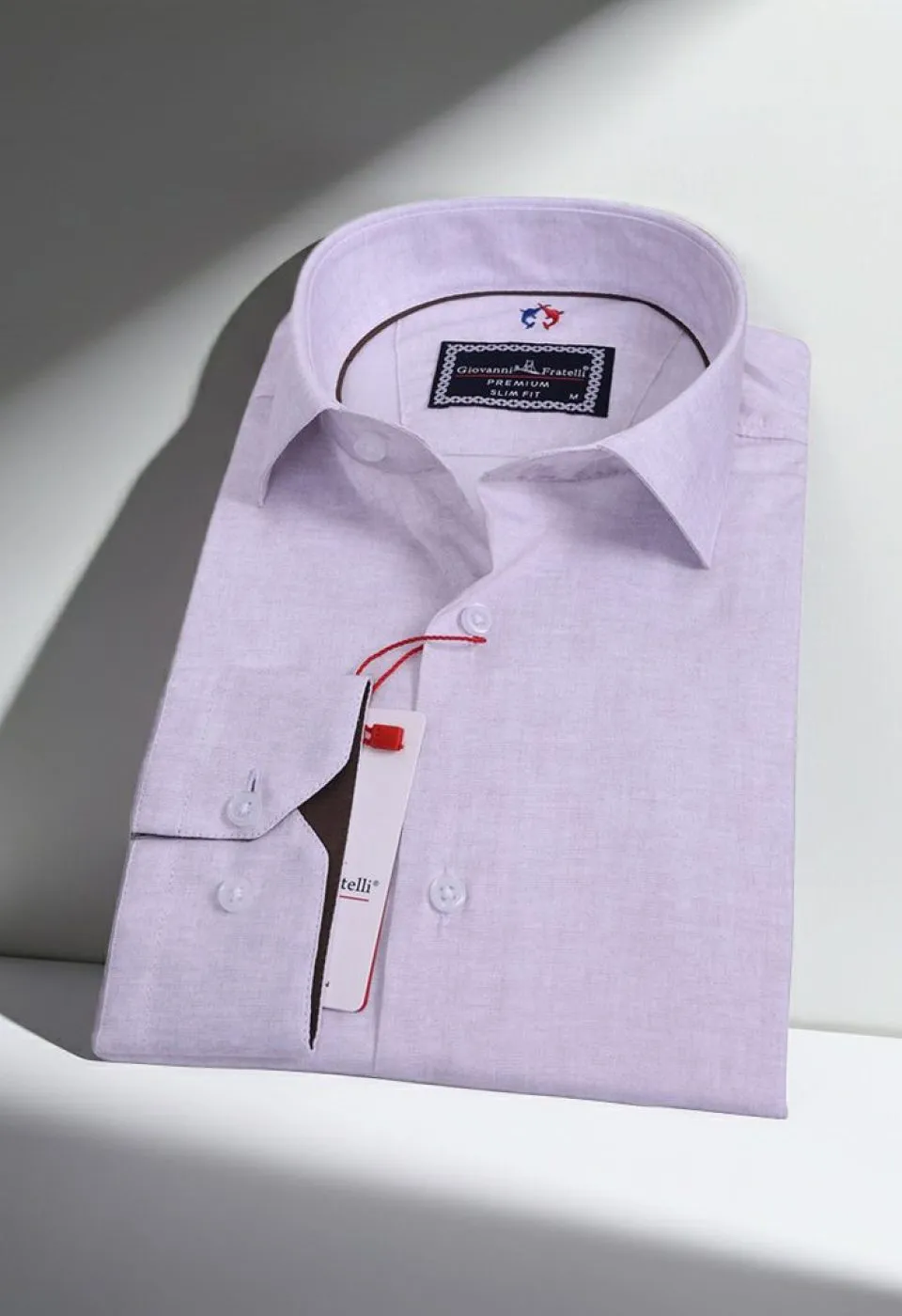 Slim Fit Uzun Kol Desenli Erkek Gömlek 3GMK312421005 - Giovanni Fratelli