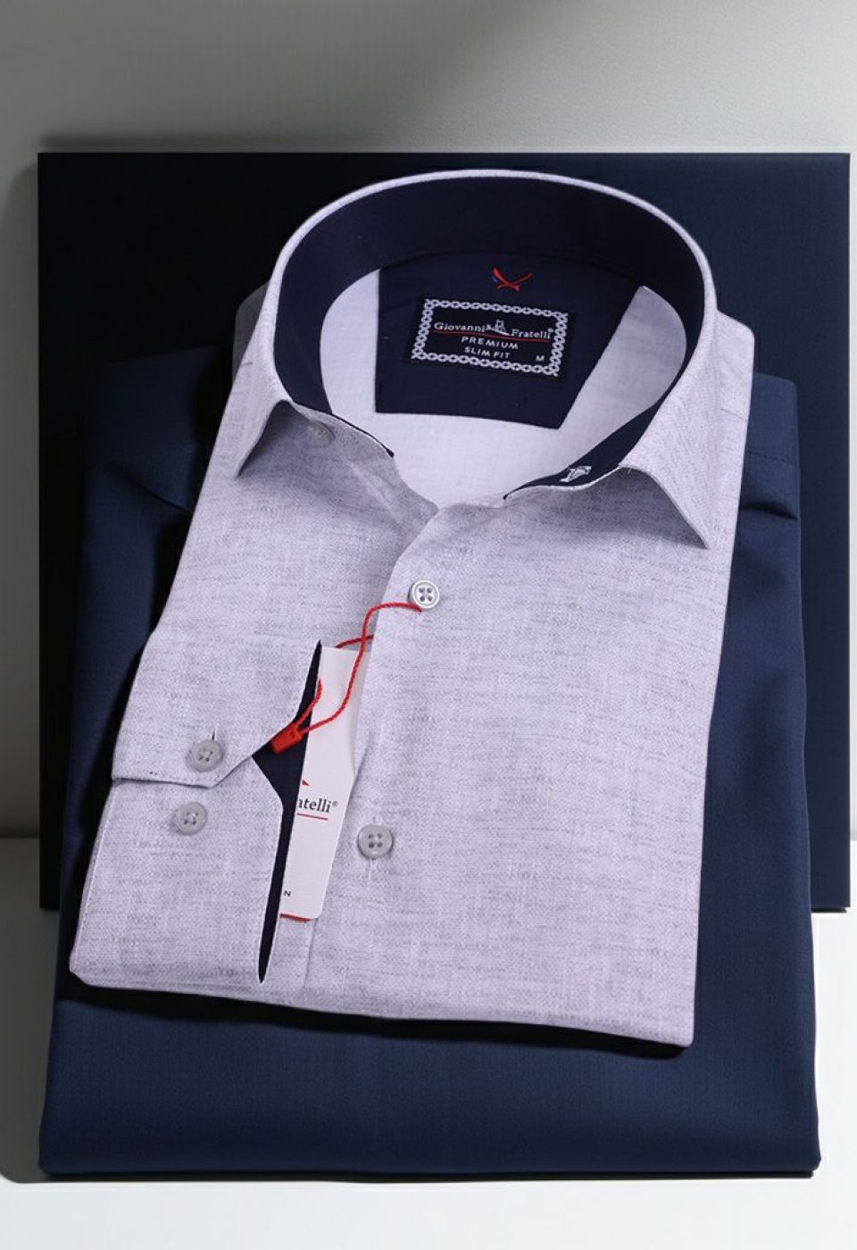 Slim Fit Uzun Kol Desenli Erkek Gömlek 3GMK312424004