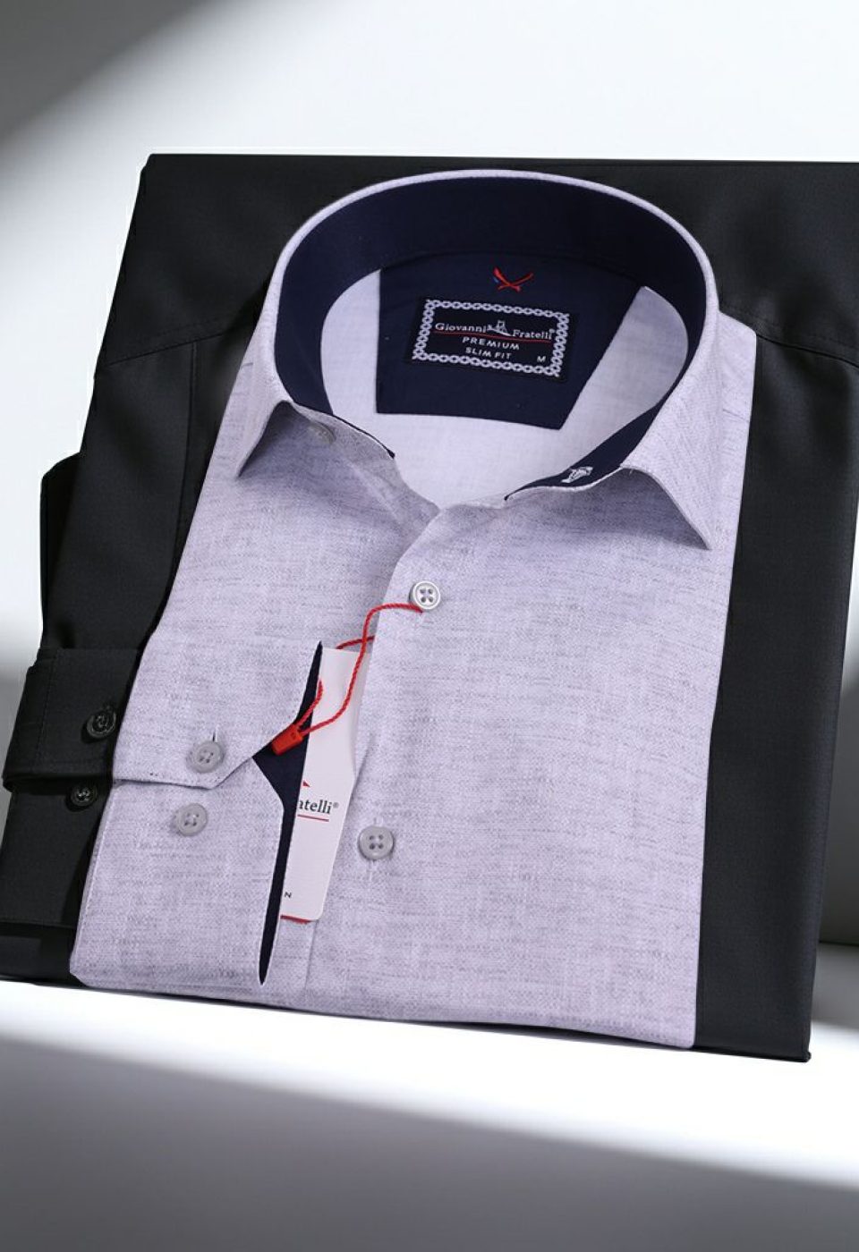 Slim Fit Uzun Kol Desenli Erkek Gömlek 3GMK312424004