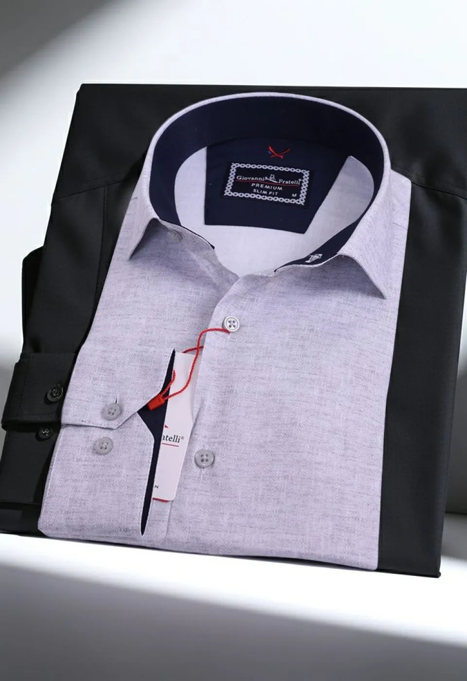 Slim Fit Uzun Kol Desenli Erkek Gömlek 3GMK312424004