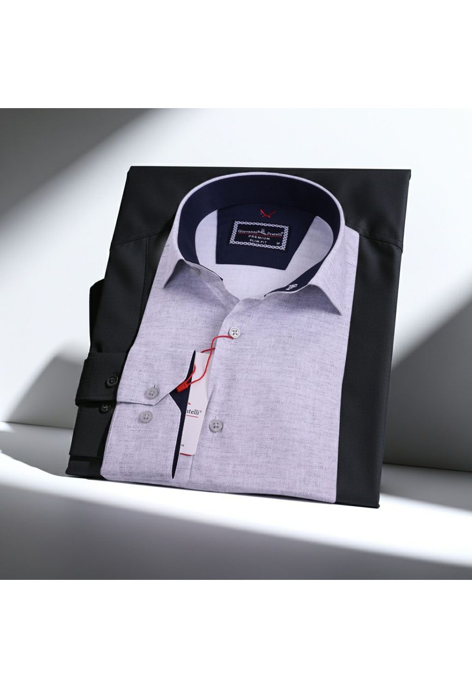 Slim Fit Uzun Kol Desenli Erkek Gömlek 3GMK312424004 - Giovanni Fratelli