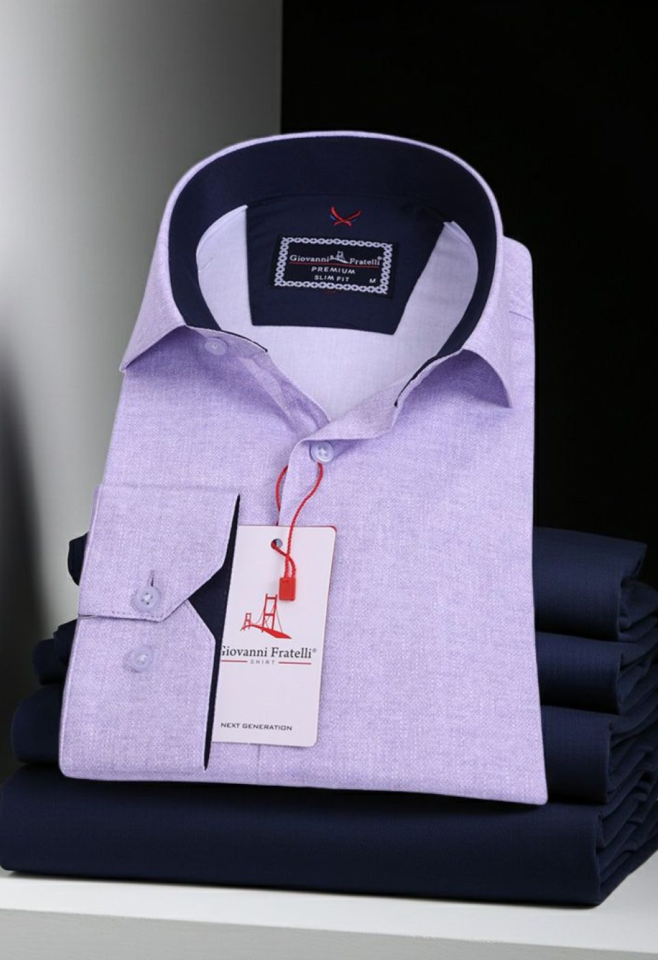 2424 CR KOT 007 Slim Fit Uzun Kol Desenli Erkek Gömlek 3GMK312424007 - Giovanni Fratelli