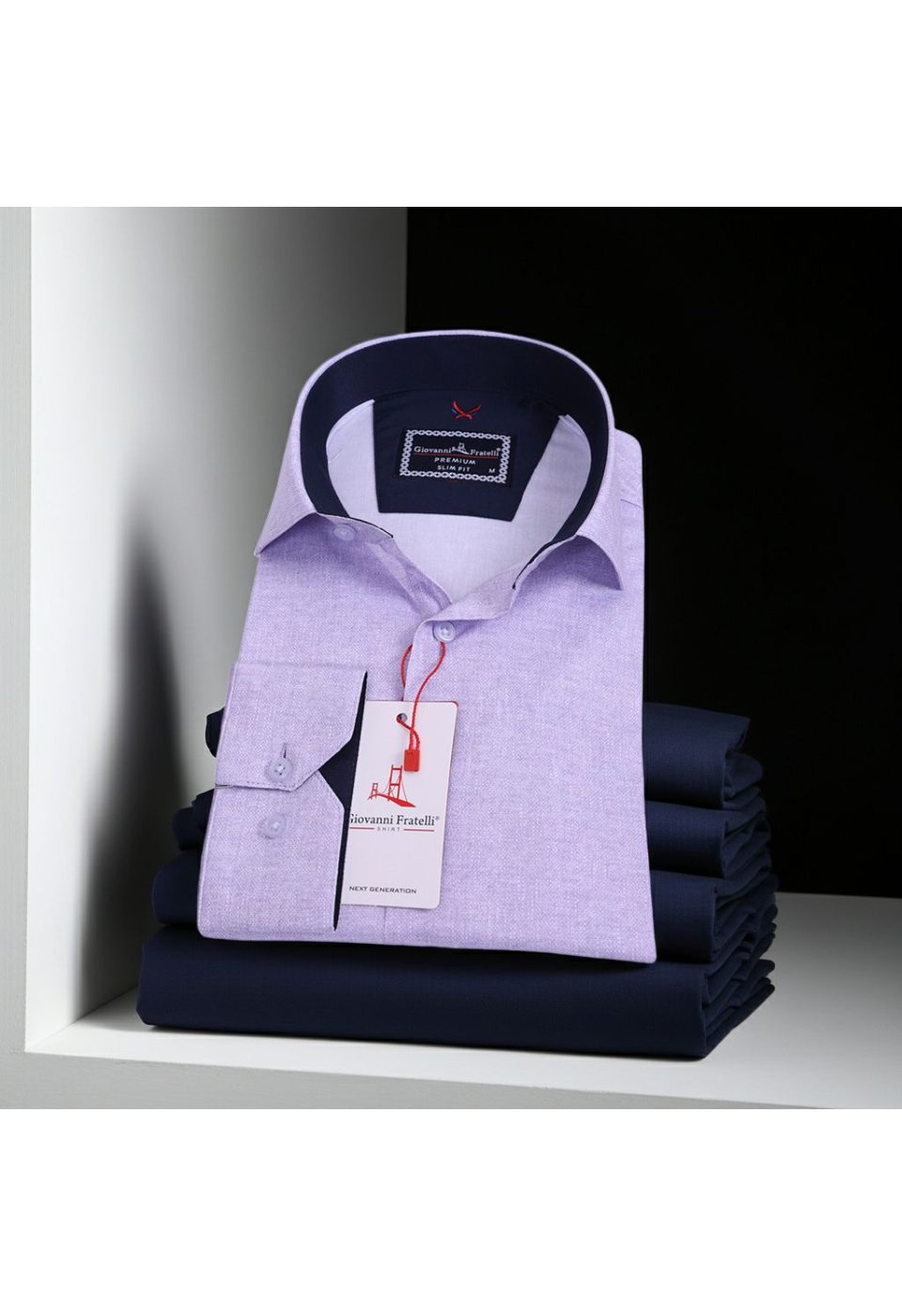 2424 CR KOT 007 Slim Fit Uzun Kol Desenli Erkek Gömlek 3GMK312424007 - Giovanni Fratelli