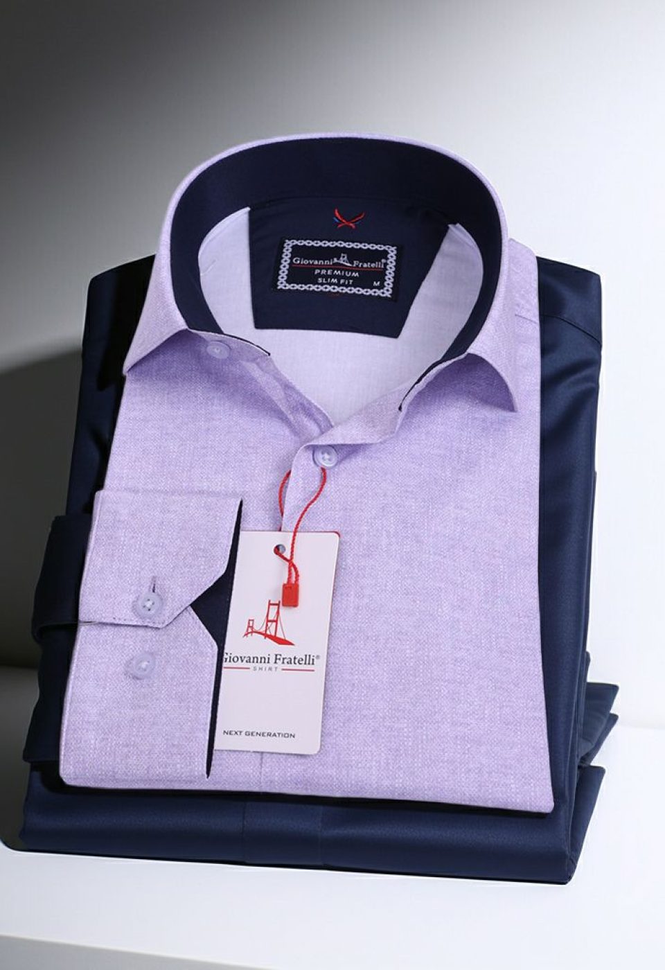 Slim Fit Uzun Kol Desenli Erkek Gömlek 3GMK312424007