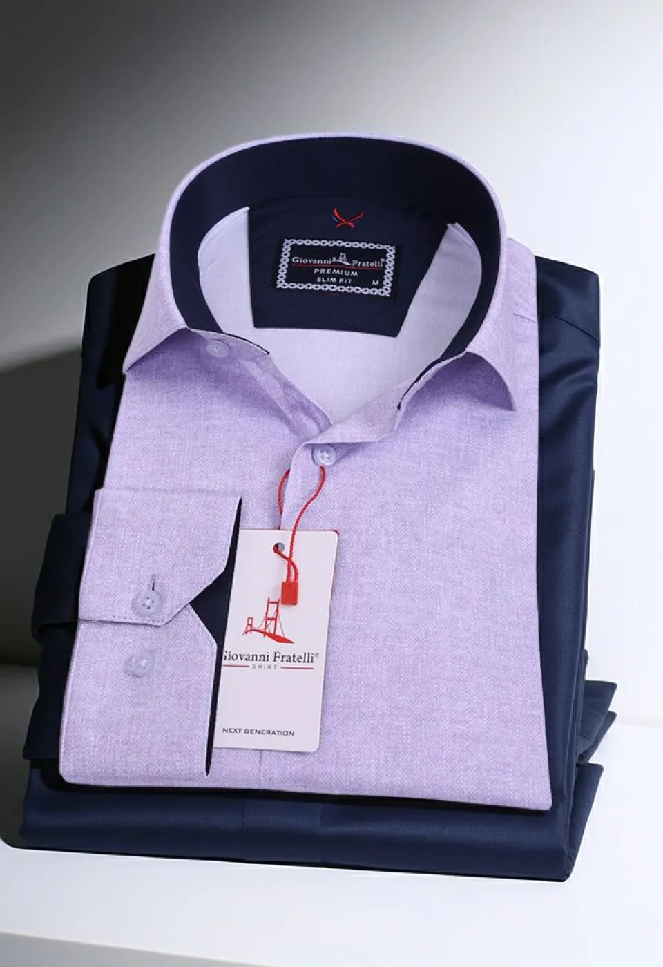 Slim Fit Uzun Kol Desenli Erkek Gömlek 3GMK312424007