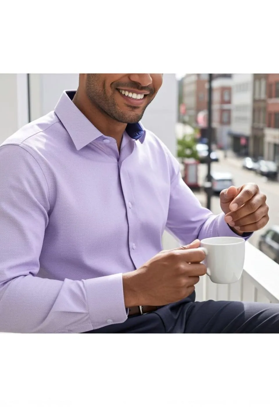 Slim Fit Uzun Kol Desenli Erkek Gömlek 3GMK312424007 - Giovanni Fratelli