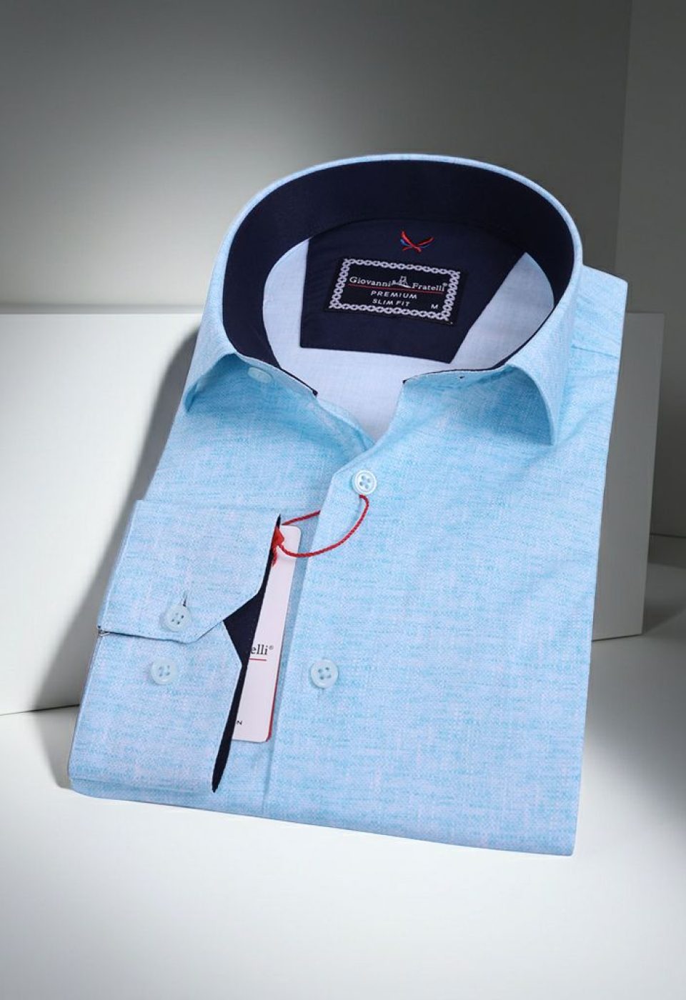 2424 CR KOT 009 Slim Fit Uzun Kol Desenli Erkek Gömlek 3GMK312424009 - Giovanni Fratelli