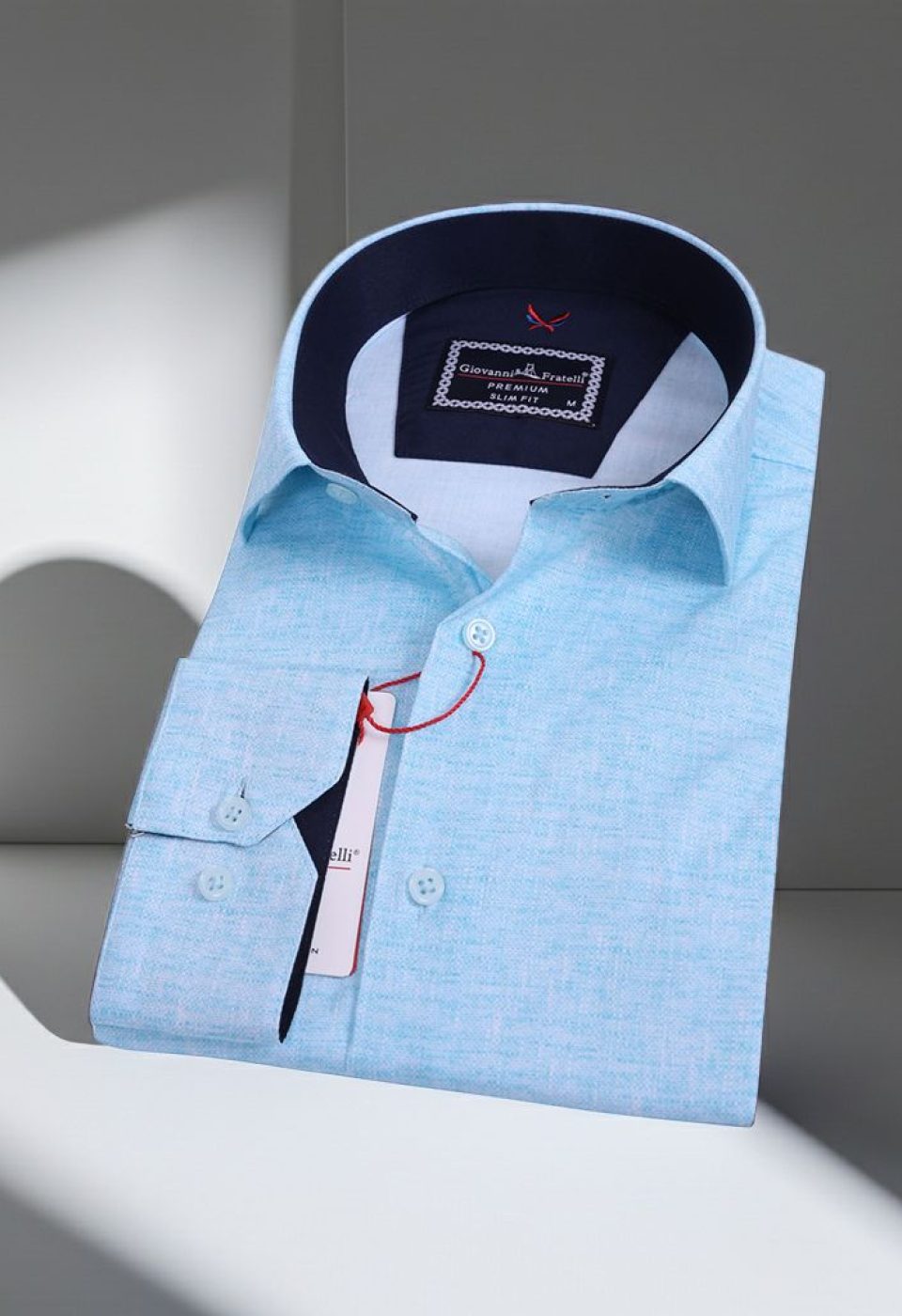 Slim Fit Uzun Kol Desenli Erkek Gömlek 3GMK312424009