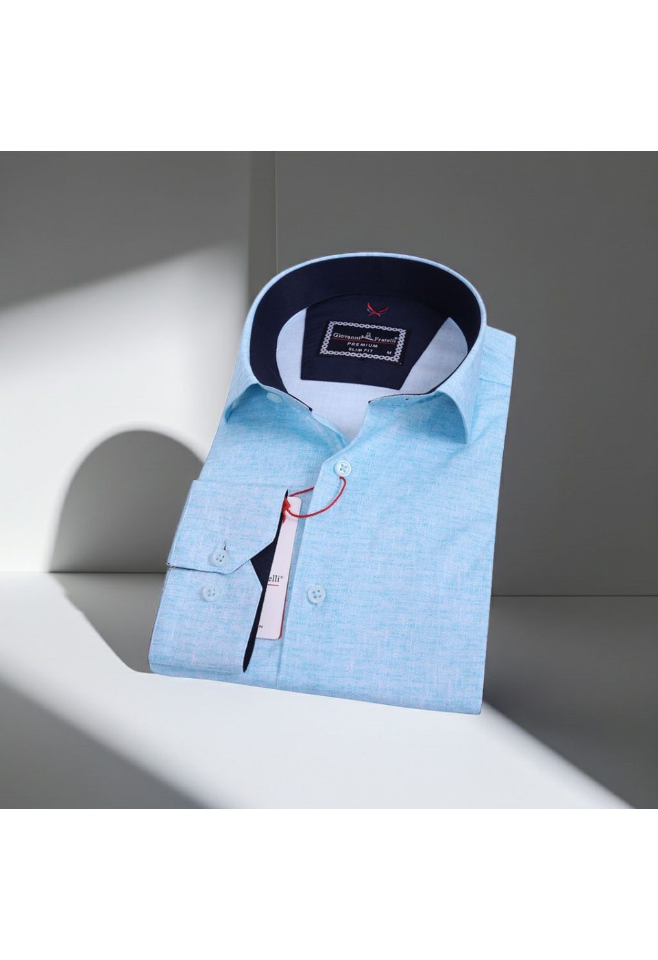 2424 CR KOT 009 Slim Fit Uzun Kol Desenli Erkek Gömlek 3GMK312424009 - Giovanni Fratelli