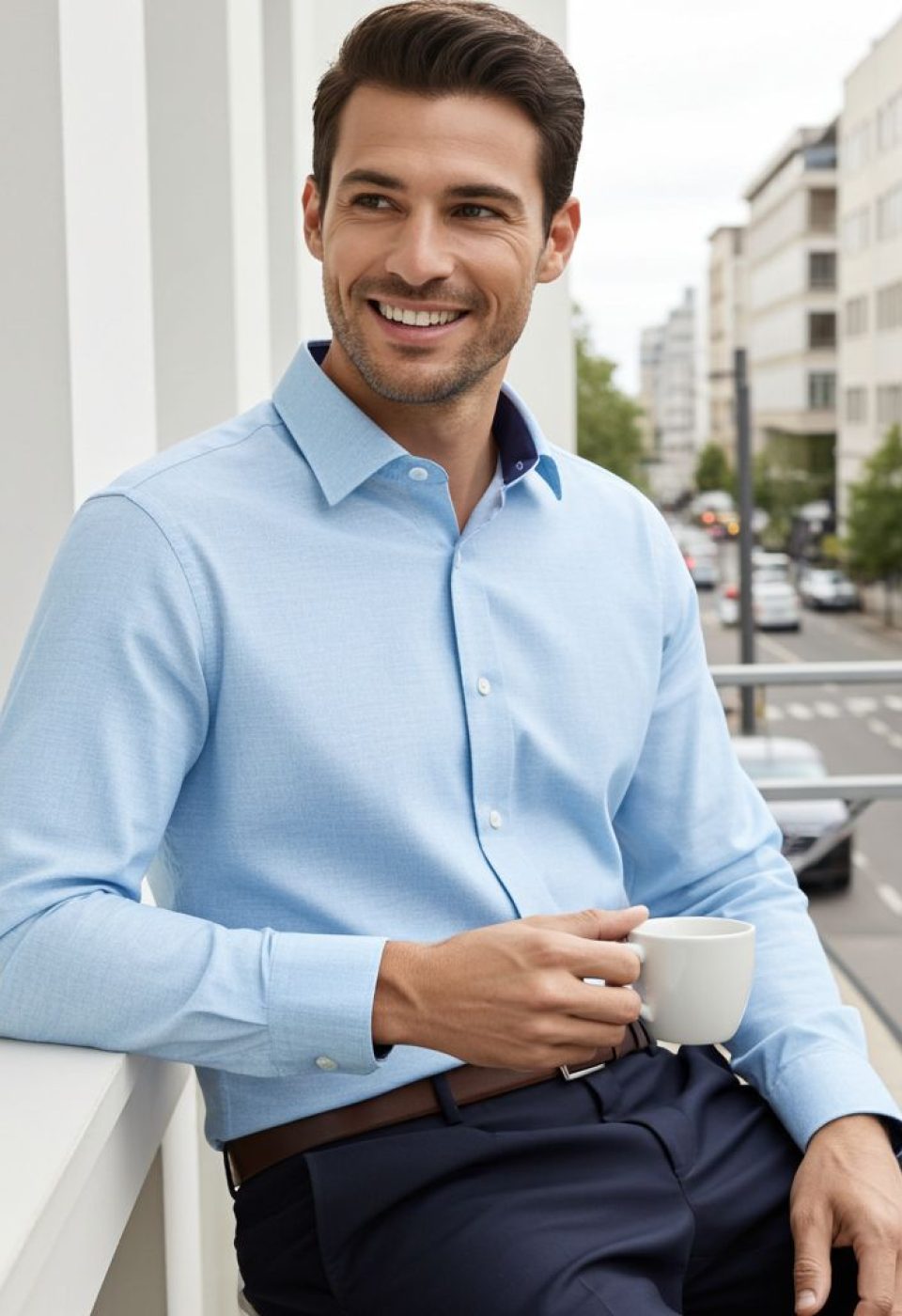 2424 CR KOT 009 Slim Fit Uzun Kol Desenli Erkek Gömlek 3GMK312424009 - Giovanni Fratelli