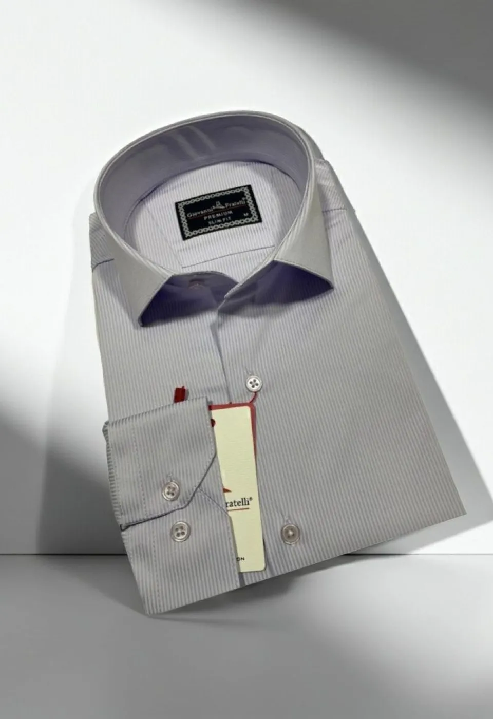 Oskar Slim Fit Uzun Kol Desenli Erkek Gömlek 3GMK312427004