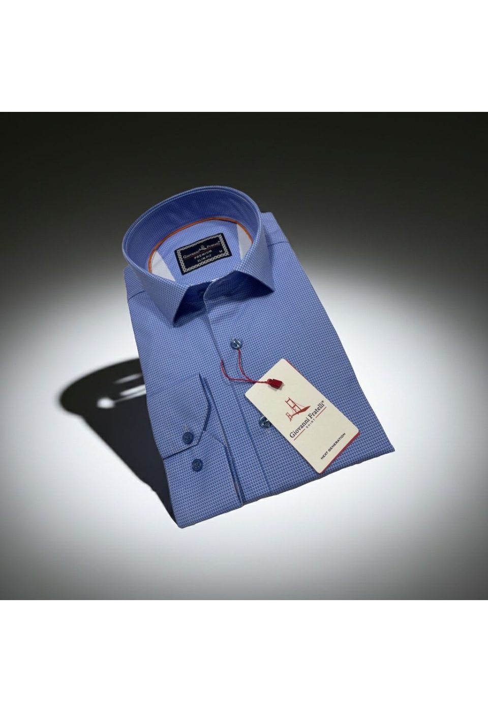 Slim Fit Uzun Kol Desenli Saten Gömlek 3GMK312431001 - Giovanni Fratelli
