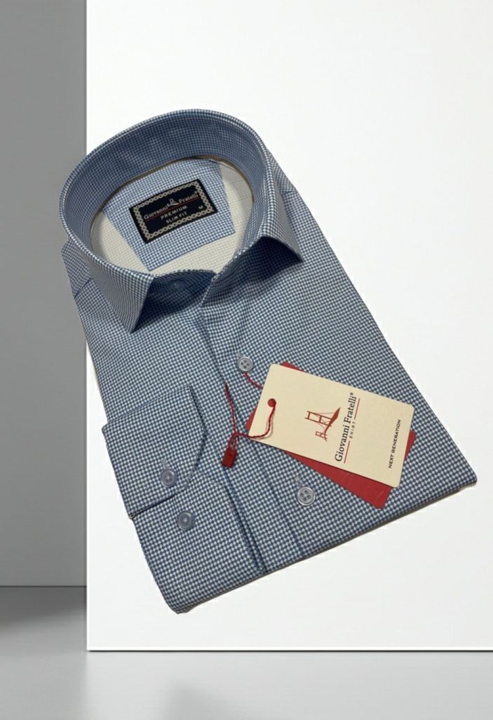 Slim Fit Uzun Kol Desenli Saten Gömlek 3GMK312431002