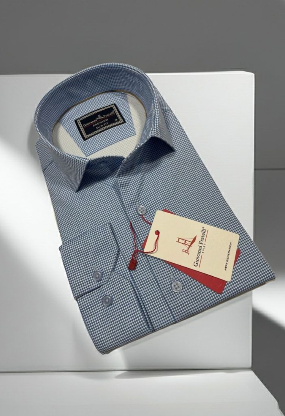 Slim Fit Uzun Kol Desenli Saten Gömlek 3GMK312431002