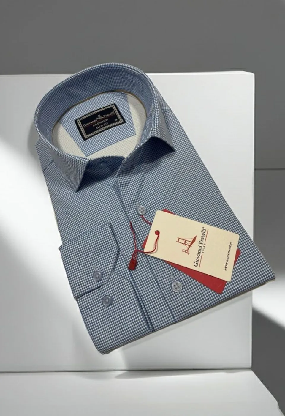 Slim Fit Uzun Kol Desenli Saten Gömlek 3GMK312431002 Slim Fit Uzun Kol Desenli Saten Gömlek 3GMK312431002