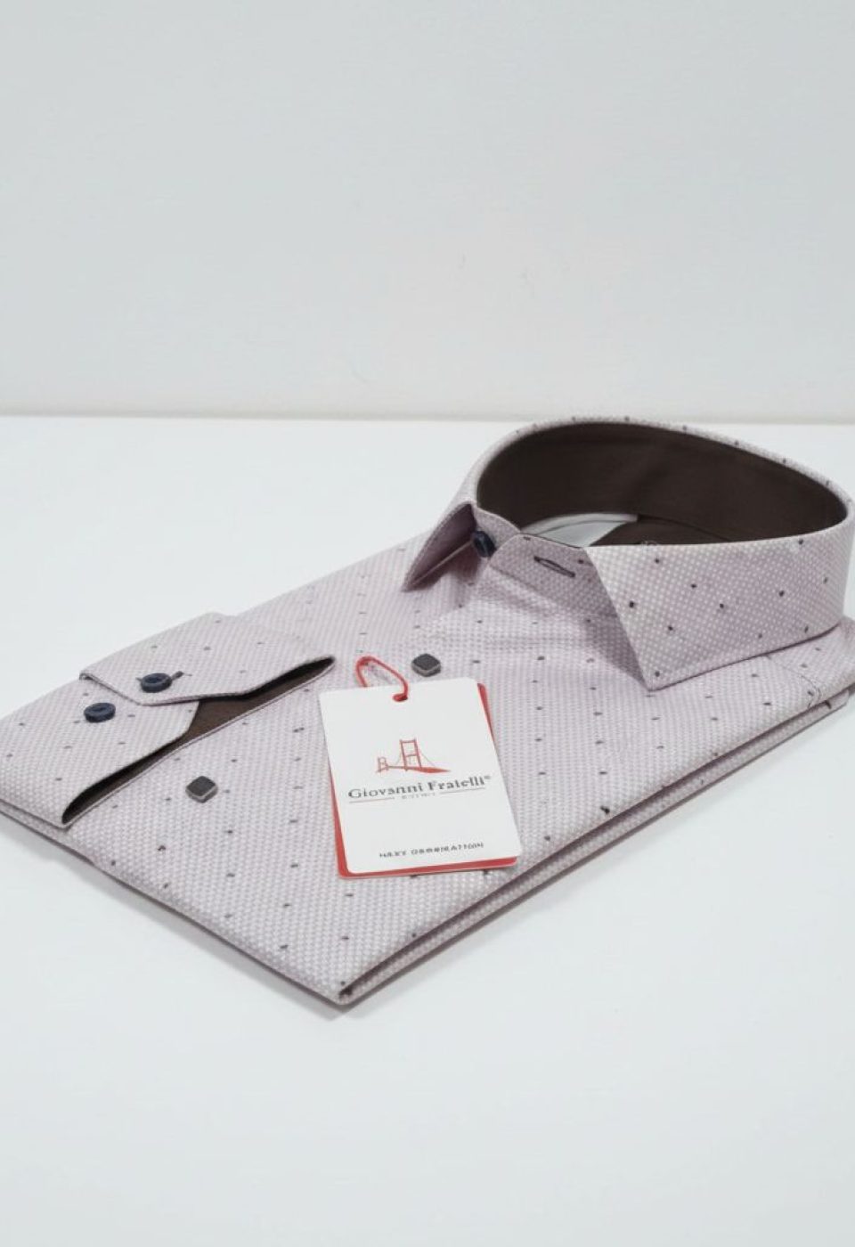 Slim Fit Uzun Kol Desenli Saten Gömlek 3GMK312435002 Slim Fit Uzun Kol Desenli Saten Gömlek 3GMK312435002