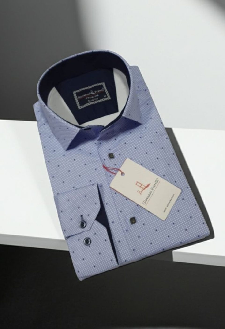Slim Fit Uzun Kol Desenli Saten Gömlek 3GMK312435003 Slim Fit Uzun Kol Desenli Saten Gömlek 3GMK312435003