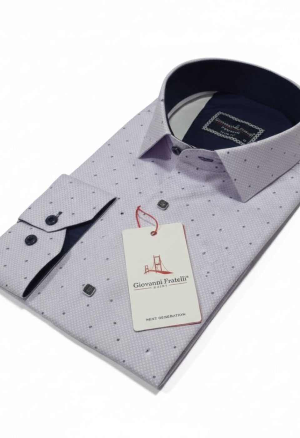 Slim Fit Uzun Kol Desenli Saten Gömlek 3GMK312435004 Slim Fit Uzun Kol Desenli Saten Gömlek 3GMK312435004