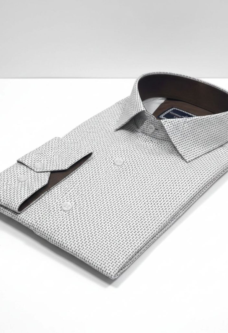 2436 CR SATIN 004 Slim Fit Uzun Kol Desenli Saten Gömlek 3GMK312436004 - Giovanni Fratelli