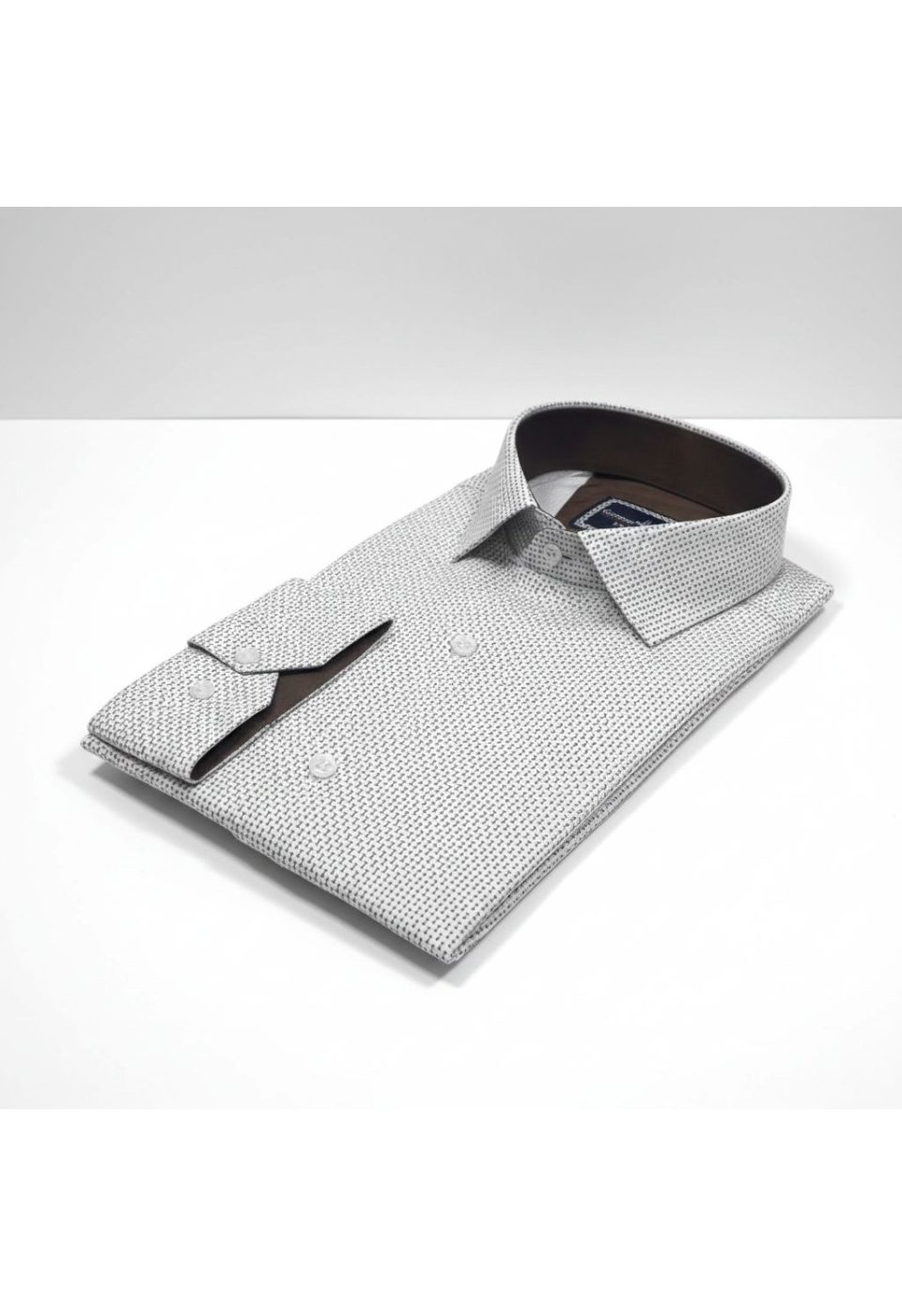 2436 CR SATIN 004 Slim Fit Uzun Kol Desenli Saten Gömlek 3GMK312436004 - Giovanni Fratelli