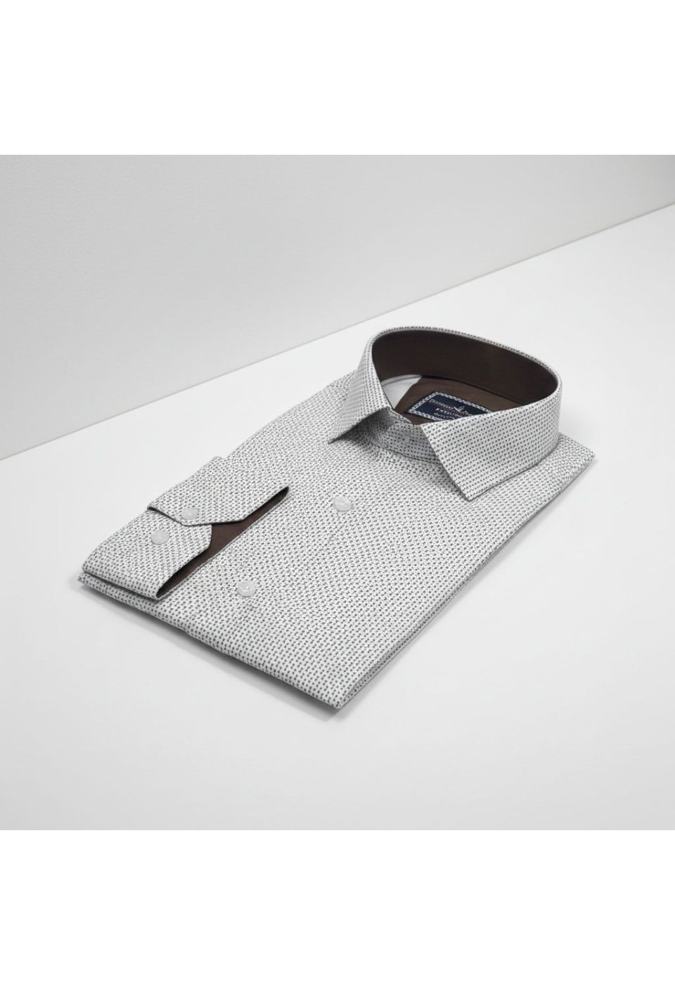 2436 CR SATIN 004 Slim Fit Uzun Kol Desenli Saten Gömlek 3GMK312436004 - Giovanni Fratelli