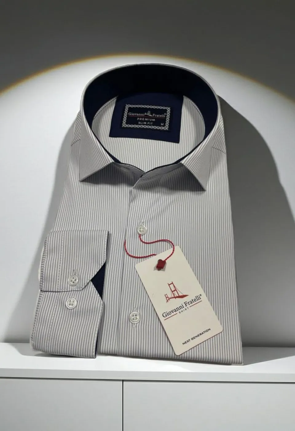 Fresh Slim Fit Uzun Kol Desenli Erkek Gömlek 3GMK312438001 - Giovanni Fratelli