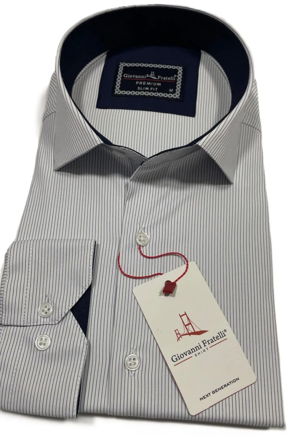 Fresh Slim Fit Uzun Kol Desenli Erkek Gömlek 3GMK312438001 - Giovanni Fratelli