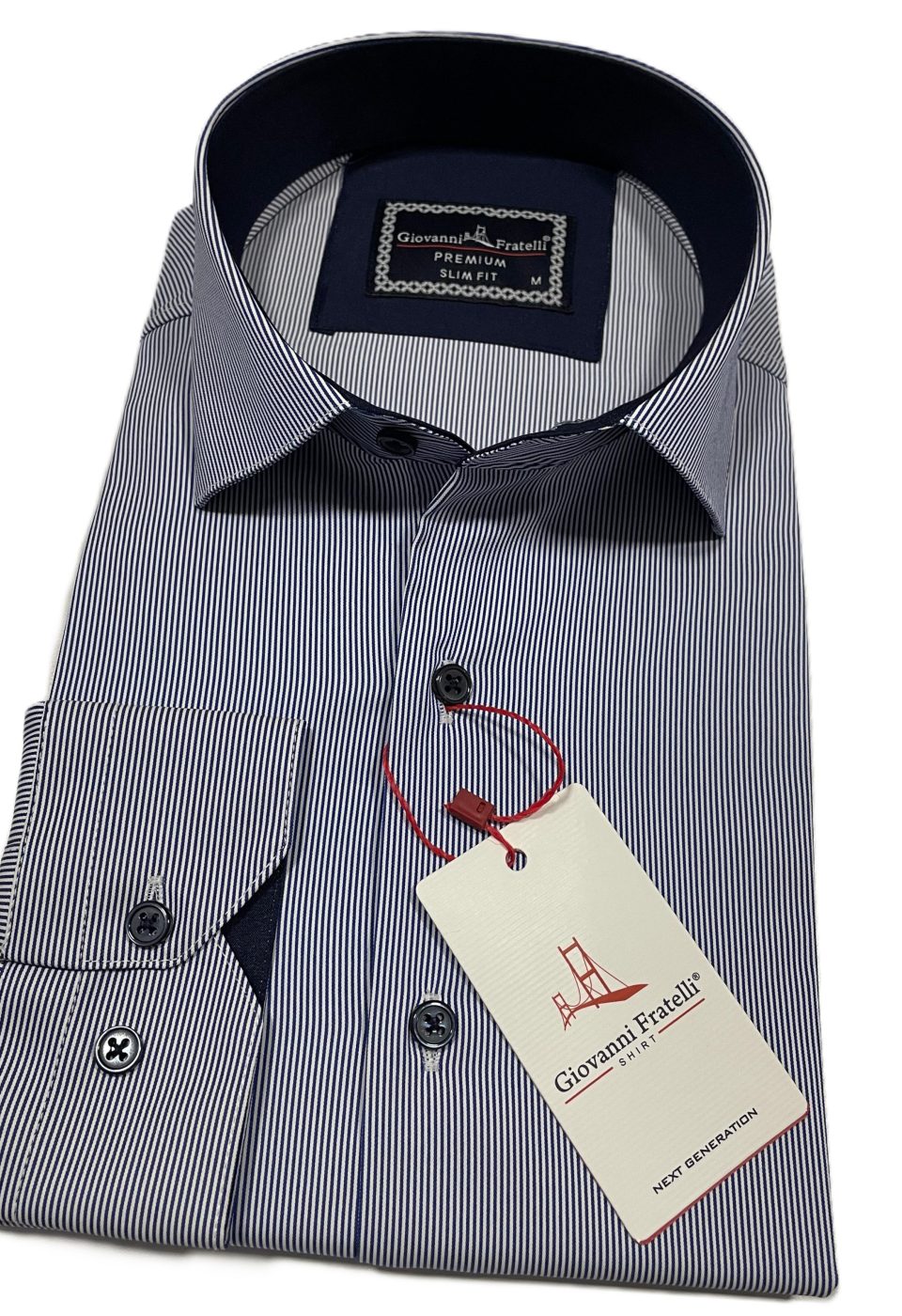 Fresh Slim Fit Uzun Kol Desenli Erkek Gömlek 3GMK312438002 - Giovanni Fratelli