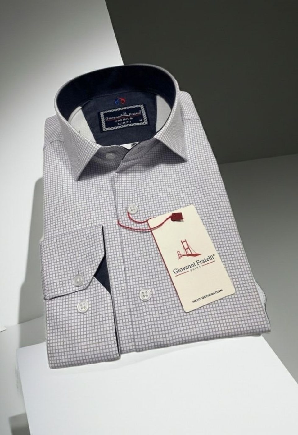 Slim Fit Uzun Kol Desenli Saten Gömlek 3GMK312448006