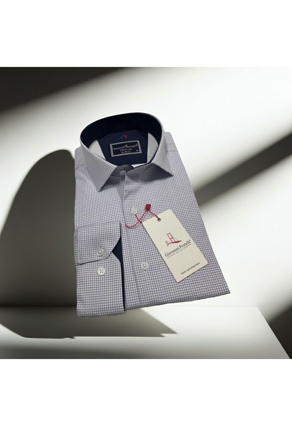 Slim Fit Uzun Kol Desenli Saten Gömlek 3GMK312448007 - Giovanni Fratelli