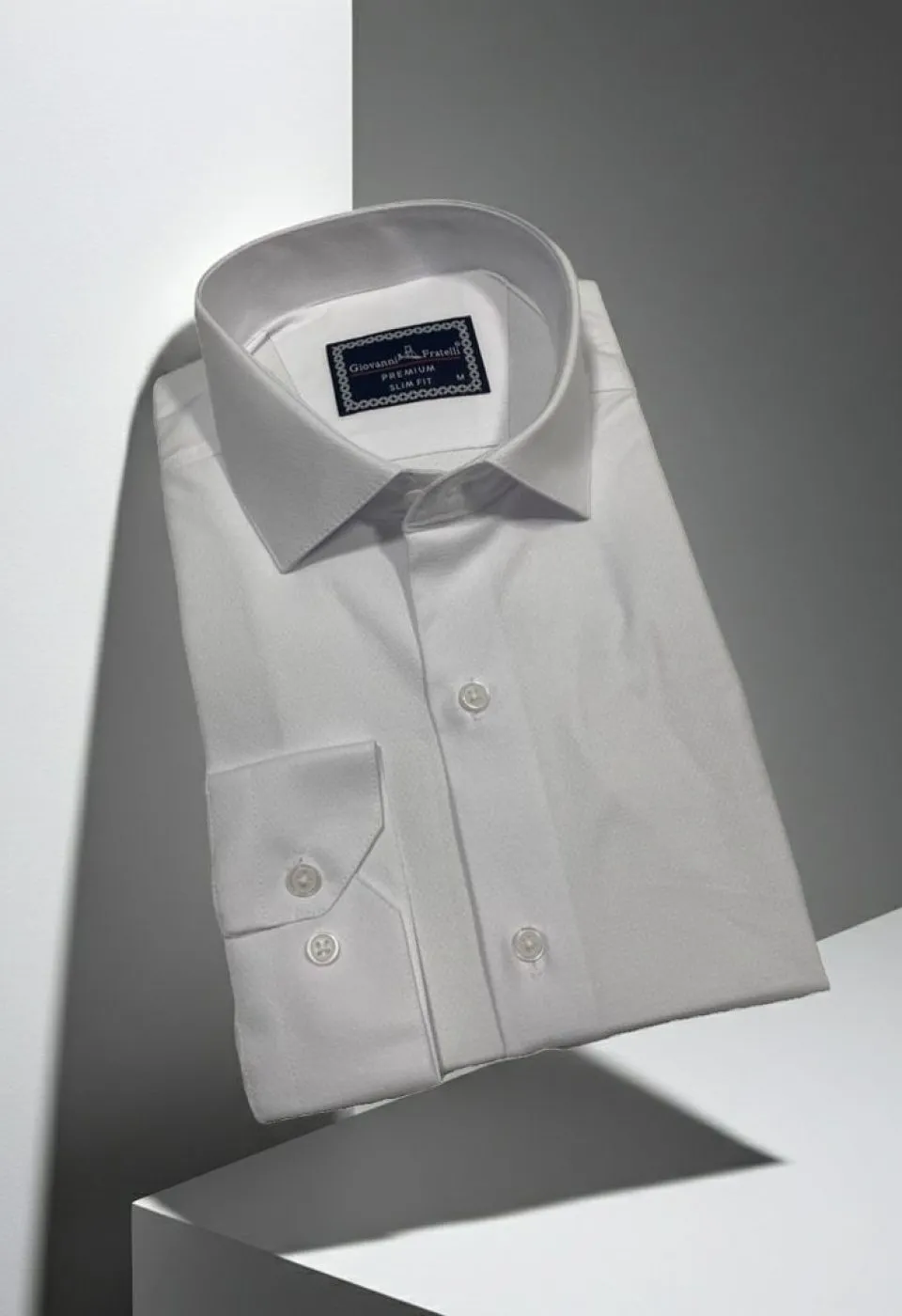 Slim Fit Uzun Kol Desenli Armürlü Jakar Erkek Gömlek 3GMK322450001