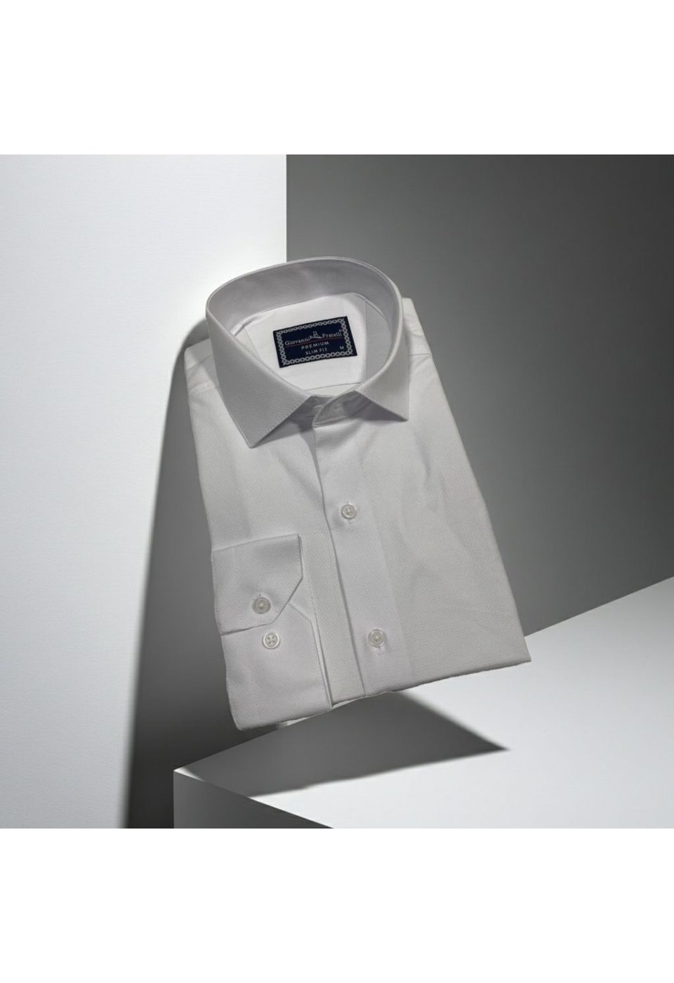 Slim Fit Uzun Kol Desenli Armürlü Jakar Erkek Gömlek 3GMK322450001 - Giovanni Fratelli