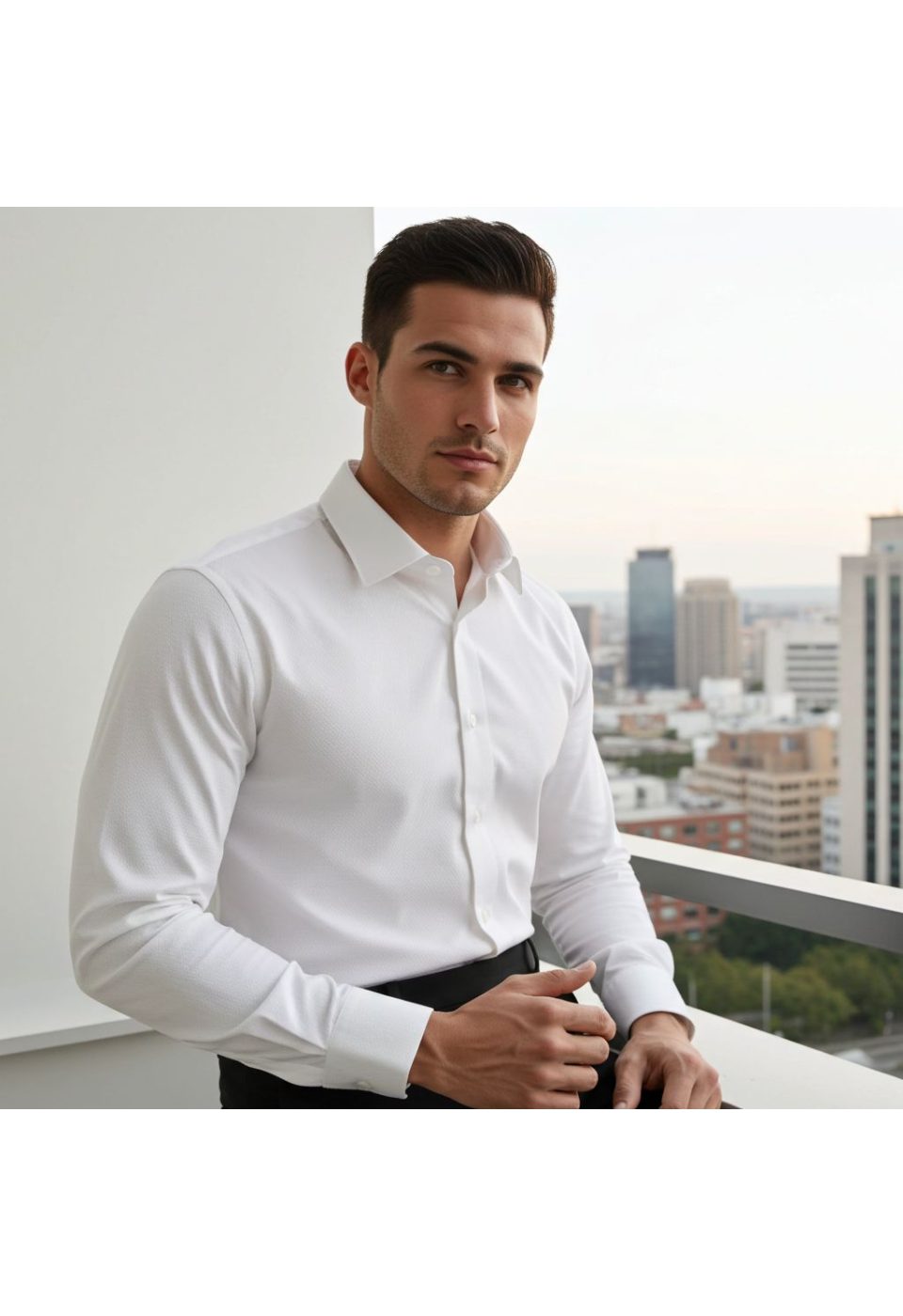 2450 CR JKR 002 Slim Fit Uzun Kol Desenli Armürlü Jakar Erkek Gömlek 3GMK322450002 - Giovanni Fratelli