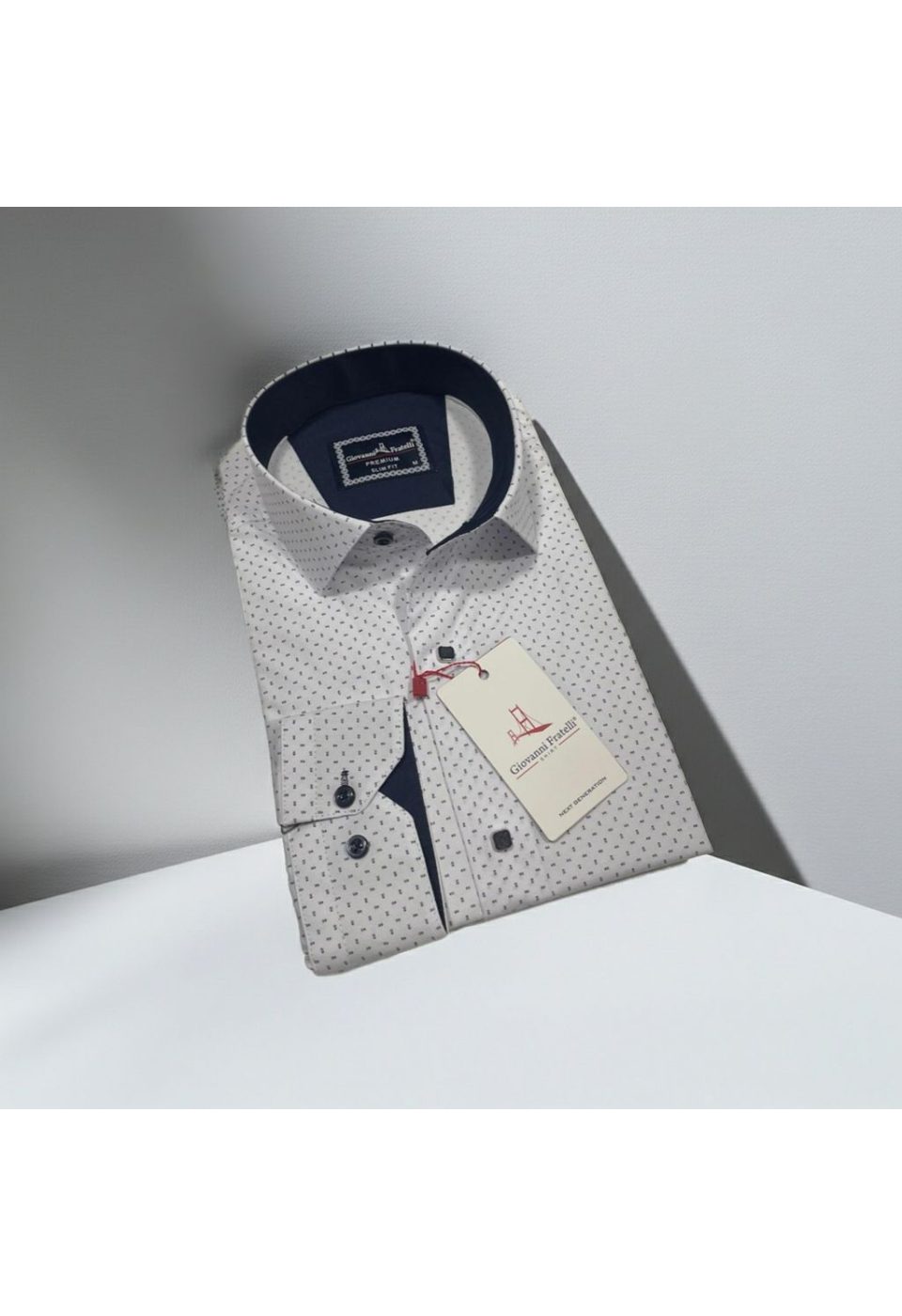2451 CR 002 Slim Fit Uzun Kol Desenli Erkek Gömlek 3GMK312451001 - Giovanni Fratelli