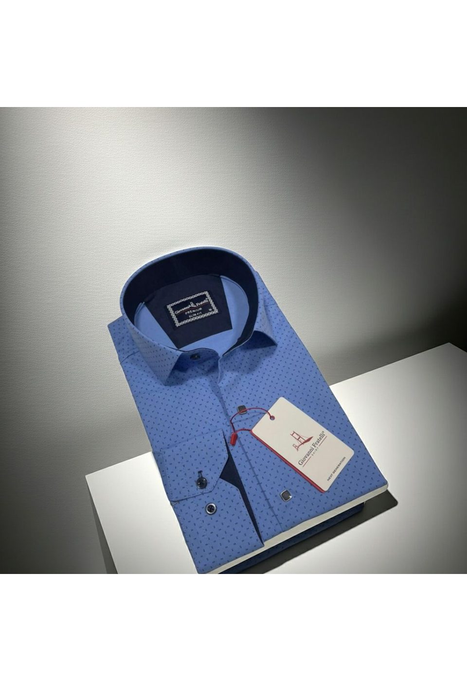Slim Fit Uzun Kol Desenli Erkek Gömlek 3GMK312451002 - Giovanni Fratelli