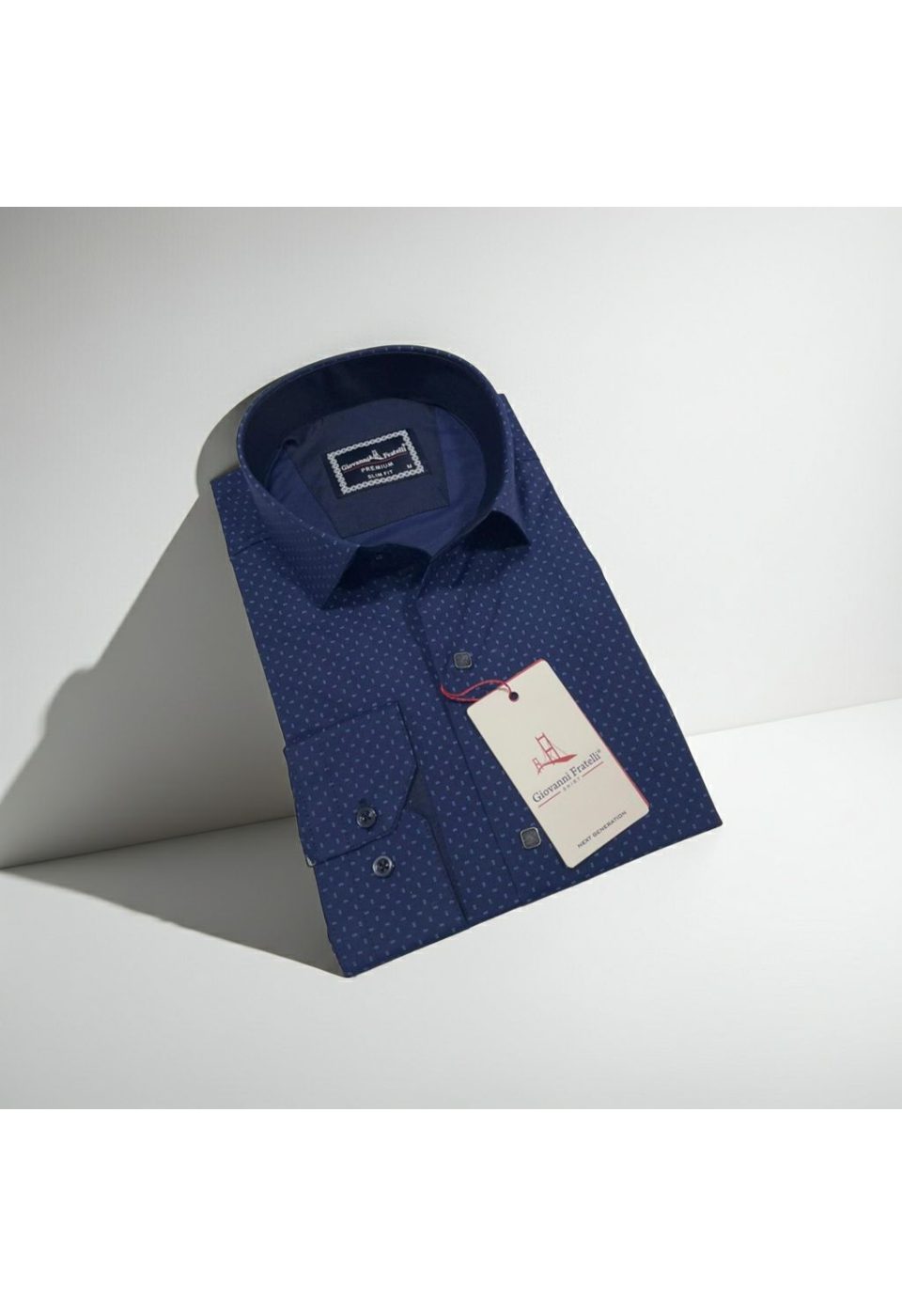 Slim Fit Uzun Kol Desenli Erkek Gömlek 3GMK312451003 - Giovanni Fratelli