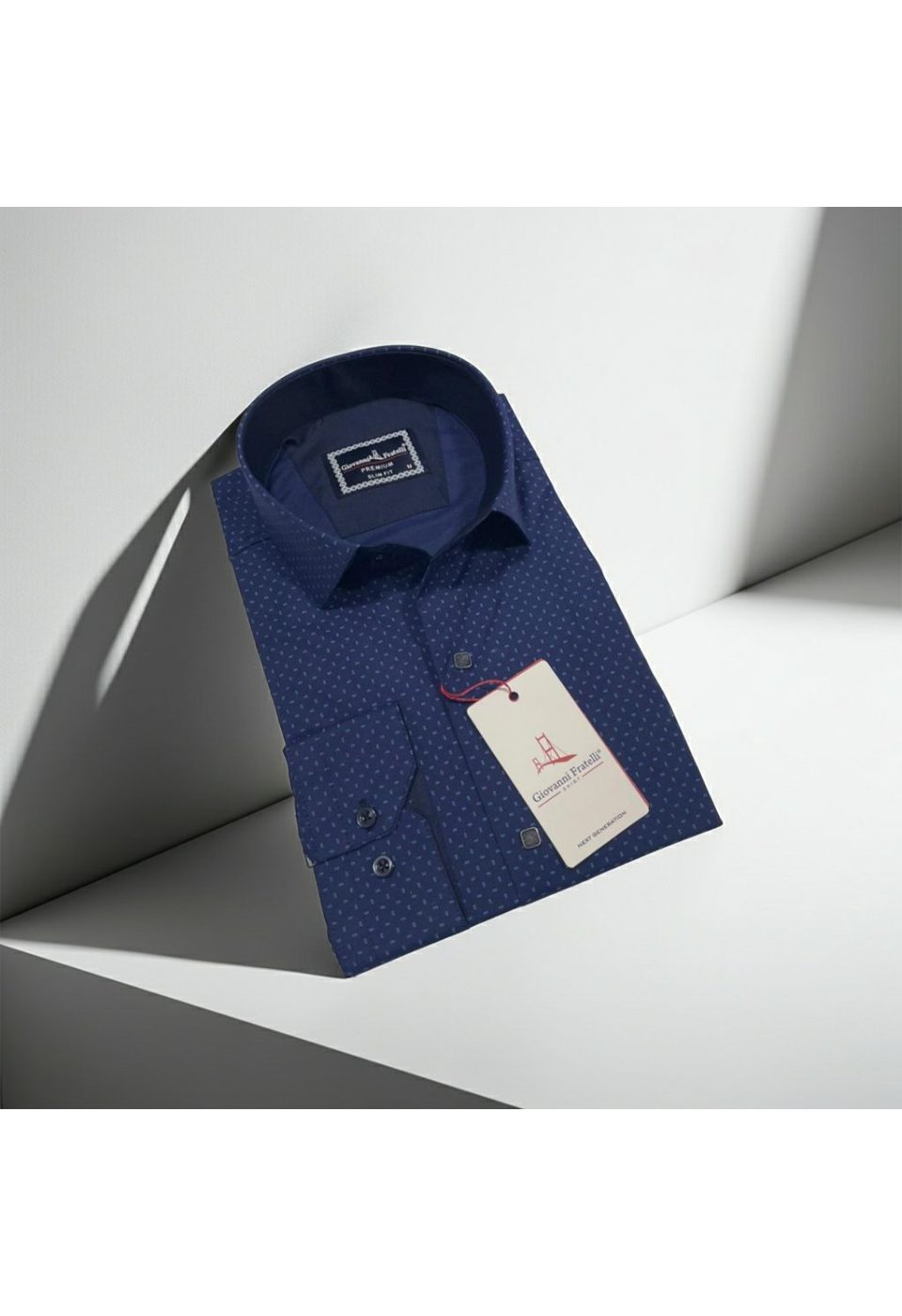 Slim Fit Uzun Kol Desenli Erkek Gömlek 3GMK312451003 - Giovanni Fratelli