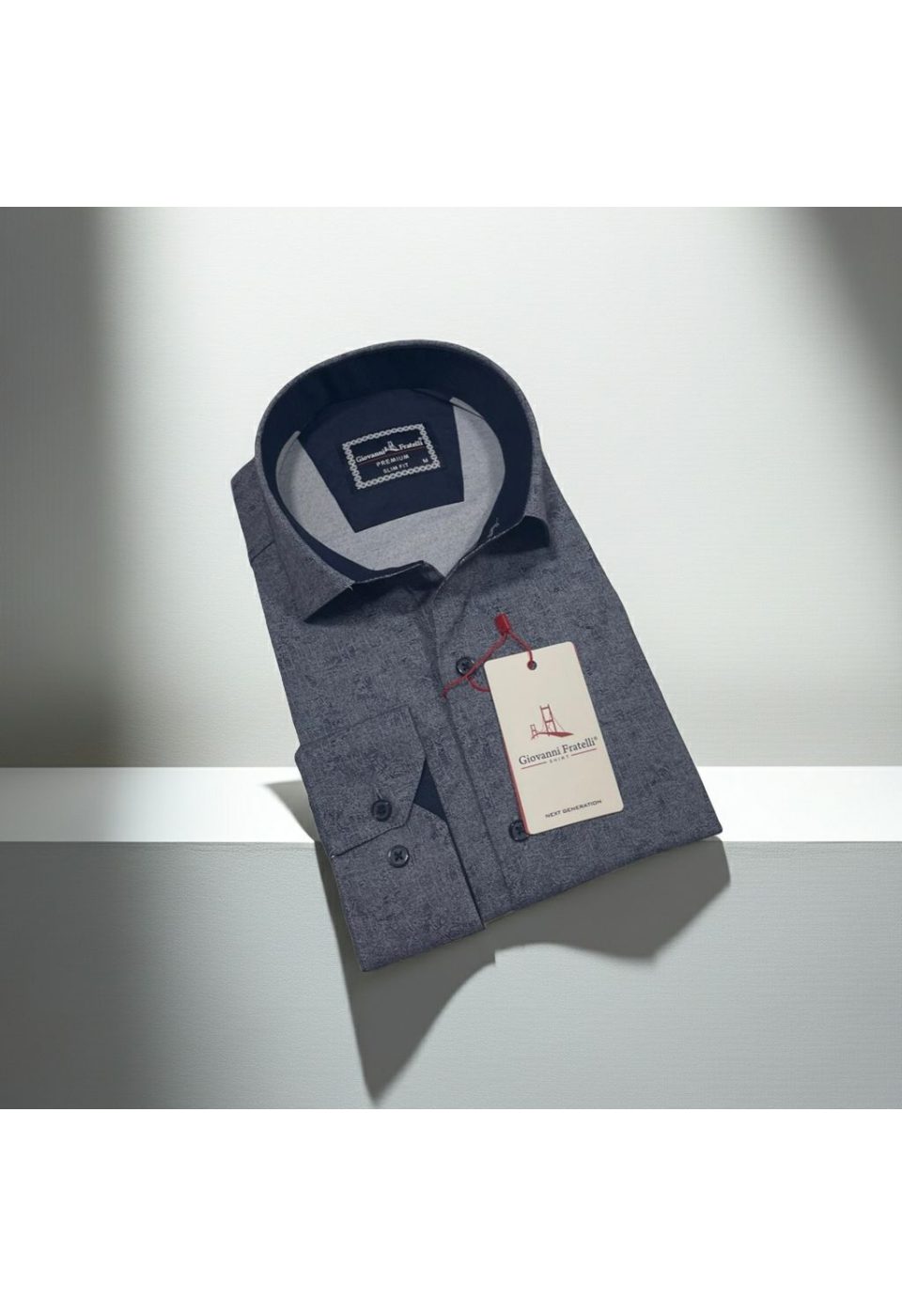 2456 CR SATIN 004 Slim Fit Uzun Kol Desenli Saten Gömlek 3GMK312456004 - Giovanni Fratelli
