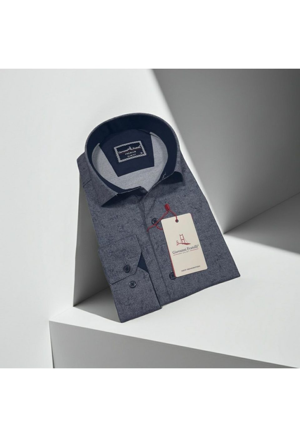 2456 CR SATIN 004 Slim Fit Uzun Kol Desenli Saten Gömlek 3GMK312456004 - Giovanni Fratelli