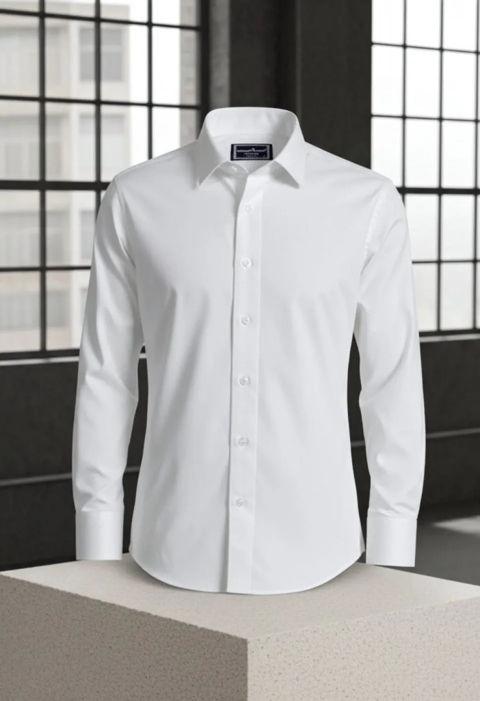 Non-iron Slim Fit Uzun Kol Düz Renk Erkek Gömlek 3GMK312458002 Non-iron Slim Fit Uzun Kol Düz Renk Erkek Gömlek 3GMK312458002