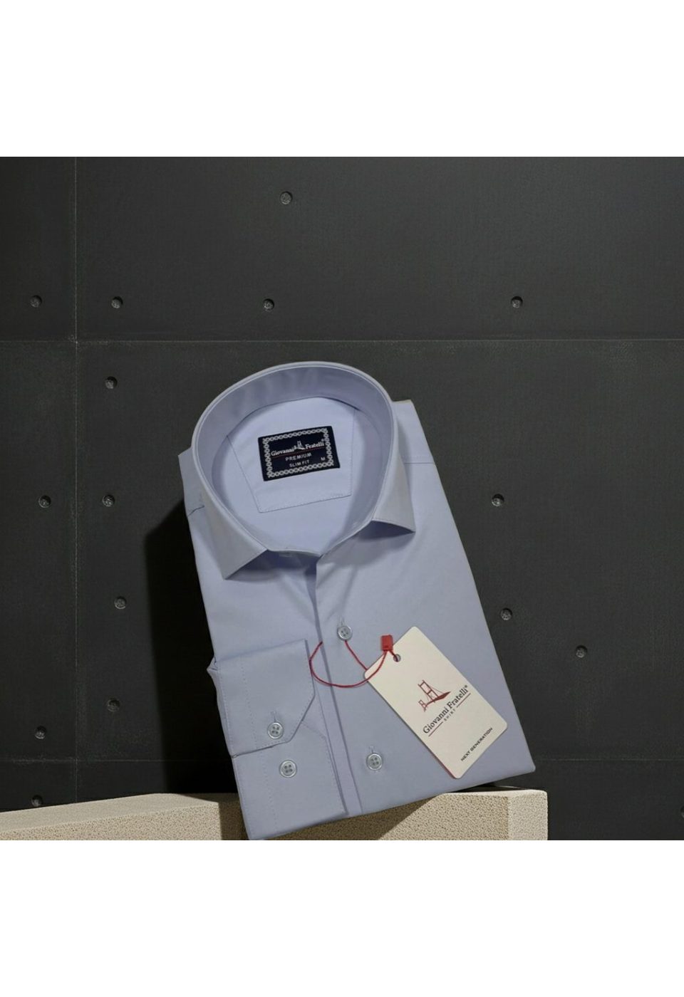 2458 CR NON IRON 003 Non-iron Slim Fit Uzun Kol Düz Renk Erkek Gömlek 3GMK312458003 - Giovanni Fratelli