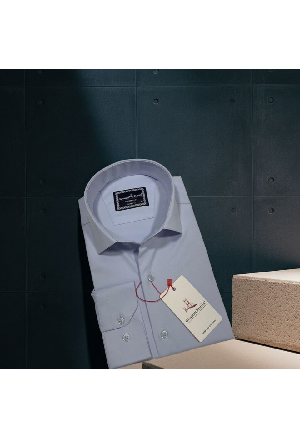 2458 CR NON IRON 003 Non-iron Slim Fit Uzun Kol Düz Renk Erkek Gömlek 3GMK312458003 - Giovanni Fratelli