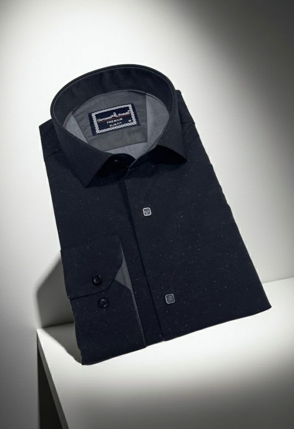 Slim Fit Uzun Kol Desenli Erkek Gömlek 3GMK312465001
