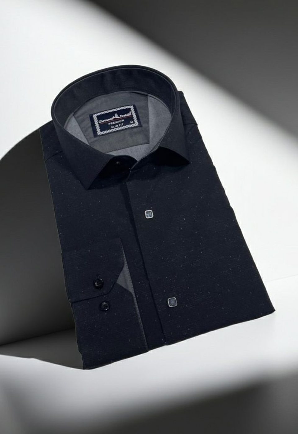 2465 CR KOT 001 Slim Fit Uzun Kol Desenli Erkek Gömlek 3GMK312465001 - Giovanni Fratelli