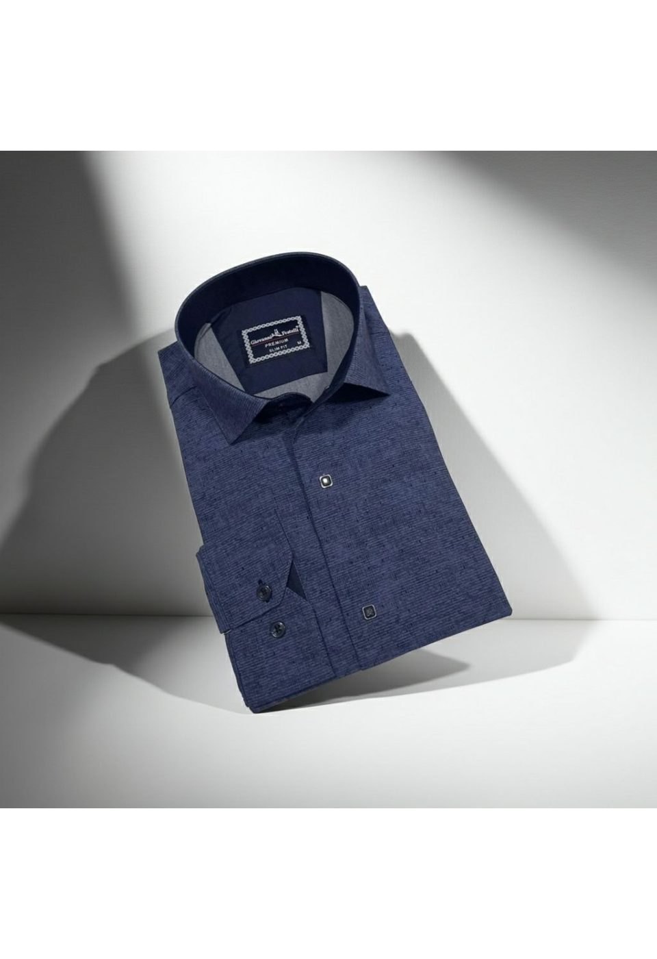 2465 CR KOT 002 Slim Fit Uzun Kol Desenli Erkek Gömlek 3GMK312465002 - Giovanni Fratelli