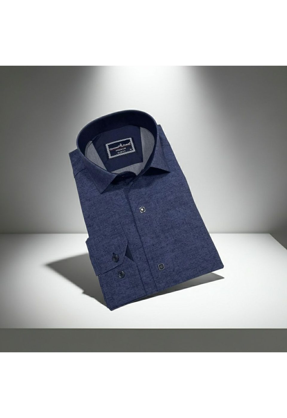 2465 CR KOT 002 Slim Fit Uzun Kol Desenli Erkek Gömlek 3GMK312465002 - Giovanni Fratelli